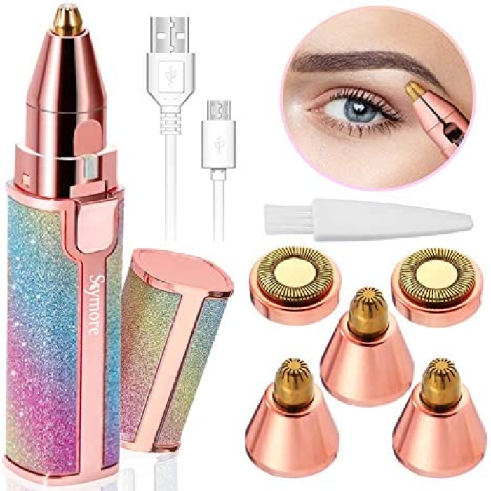 2 in 1 Flawless Eyebrow Hair Remover Stylish & Fashionable Rechargeable Facial H